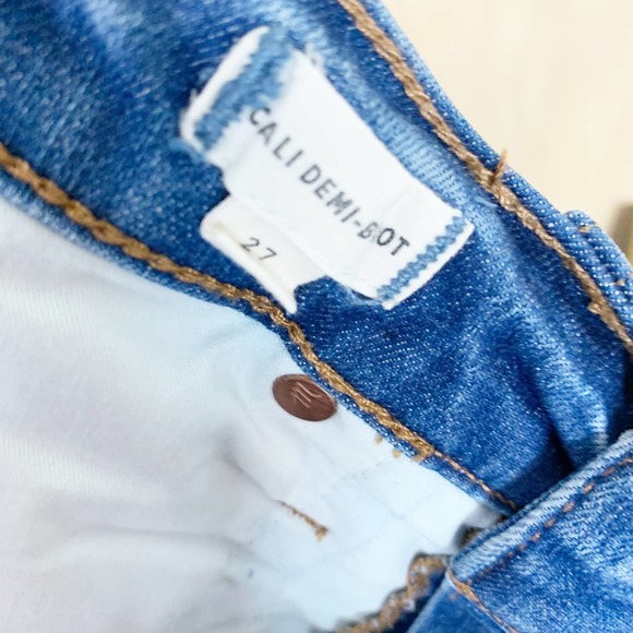 Madewell Women's Cali Demi Boot Distressed Jeans Size 27 - Picture 7 of 8